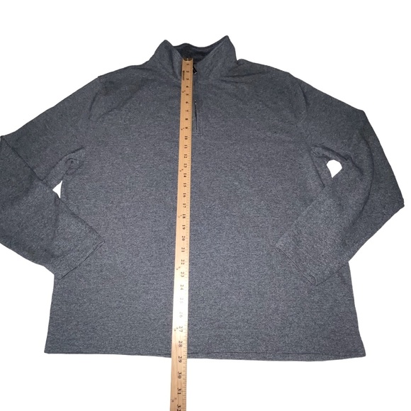 Van Heusen Flex 1/4 Zip Gray Pullover Sweater - Men’s XXL - Picture 3 of 11